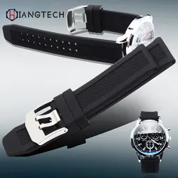 Rubber strap fit for Luminos silicone strap Hamilton Breitling fossil  waterproof watch band accessories 23mm 22mm 20mm