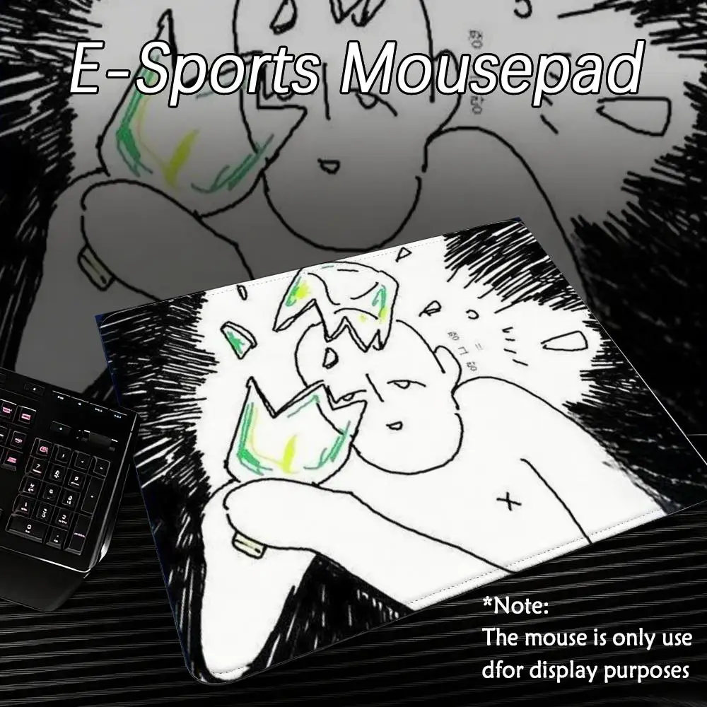 

My Life Meme Crazy Mouse Pad Gaming XXL Large Size Tempered Surface for FPS eSports Ultra-Smooth Glide Professional Desktop Mat