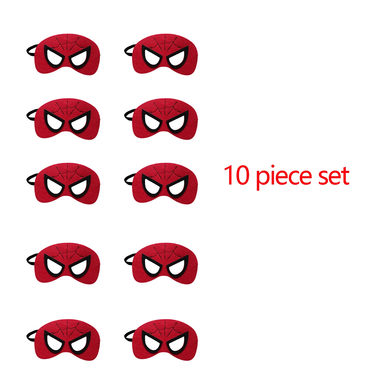 Superhero Captain America Mask Children's Role Playing Costume Spider Man Cartoon Mask Iron Man Halloween Dress Up Set of 10 Cos