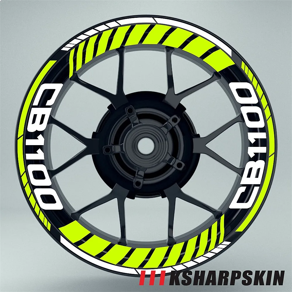 Multiple Color Waterproof Reflective Motorcycle Tire Stickers Decals for HONDA CB1100
