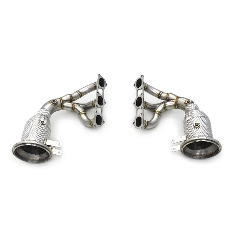 

The first section of plantain For 911 992 4.0 2017-2023 Engine Stainless Steel Exhaus Manifold Header Competit