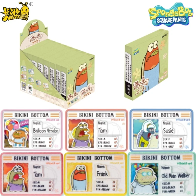 

KAYOU SquarePants Значок Beechburg Road Русалка Серия Identity Card Нетканый Тканевый Значок Коллекция Мультфильмов Периферийные Игрушки Подарок