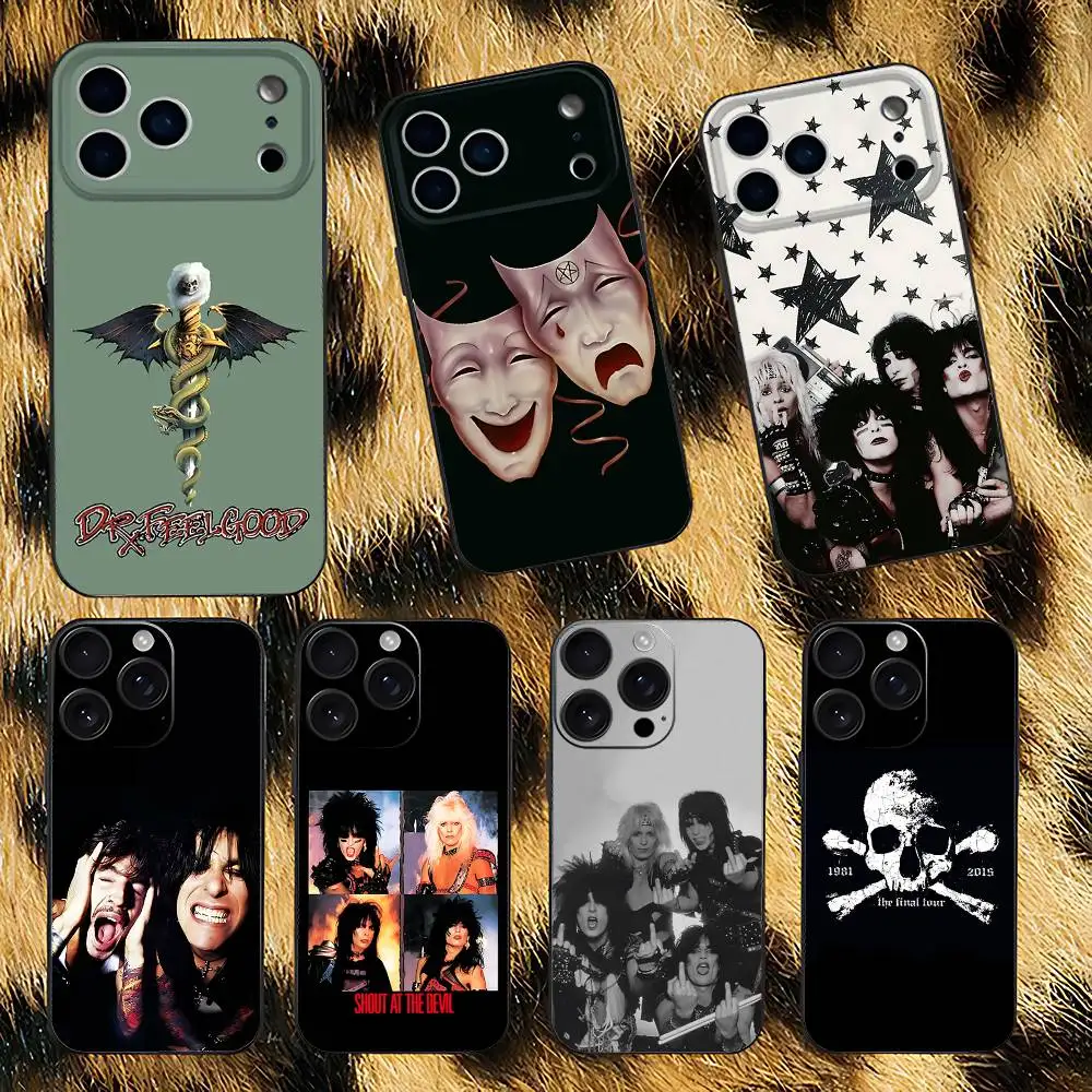 

M-MotleyS Rock C-CrueS Phone Case For iPhone 17,16,15,14,13,12,11,Pro,XS,Max,XR,Plus,E,SE4,Mini Black Soft Cover