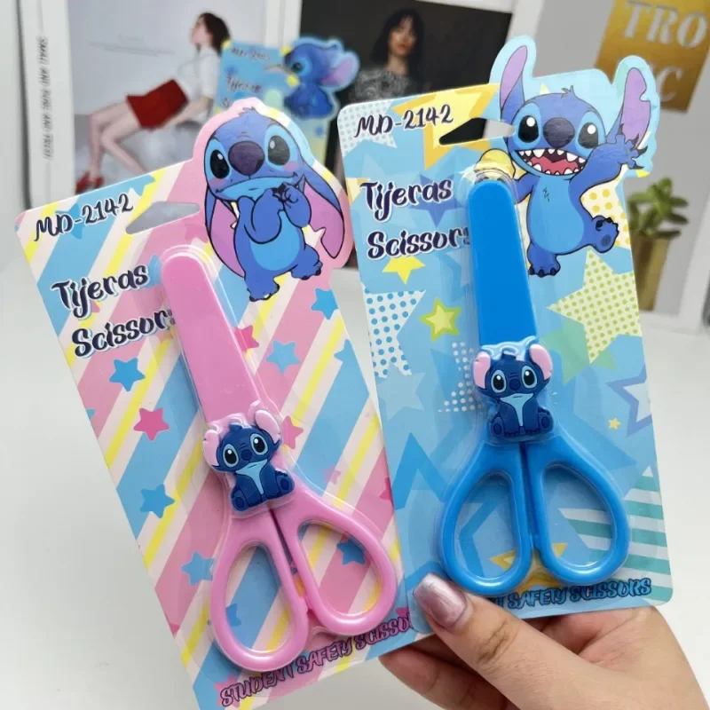 Disney Stitch Scissors Cartoon Anime Cute Stitch Paper Cuttings Knife Students Stationery Fashion Charm Home Goods Holiday Gifts