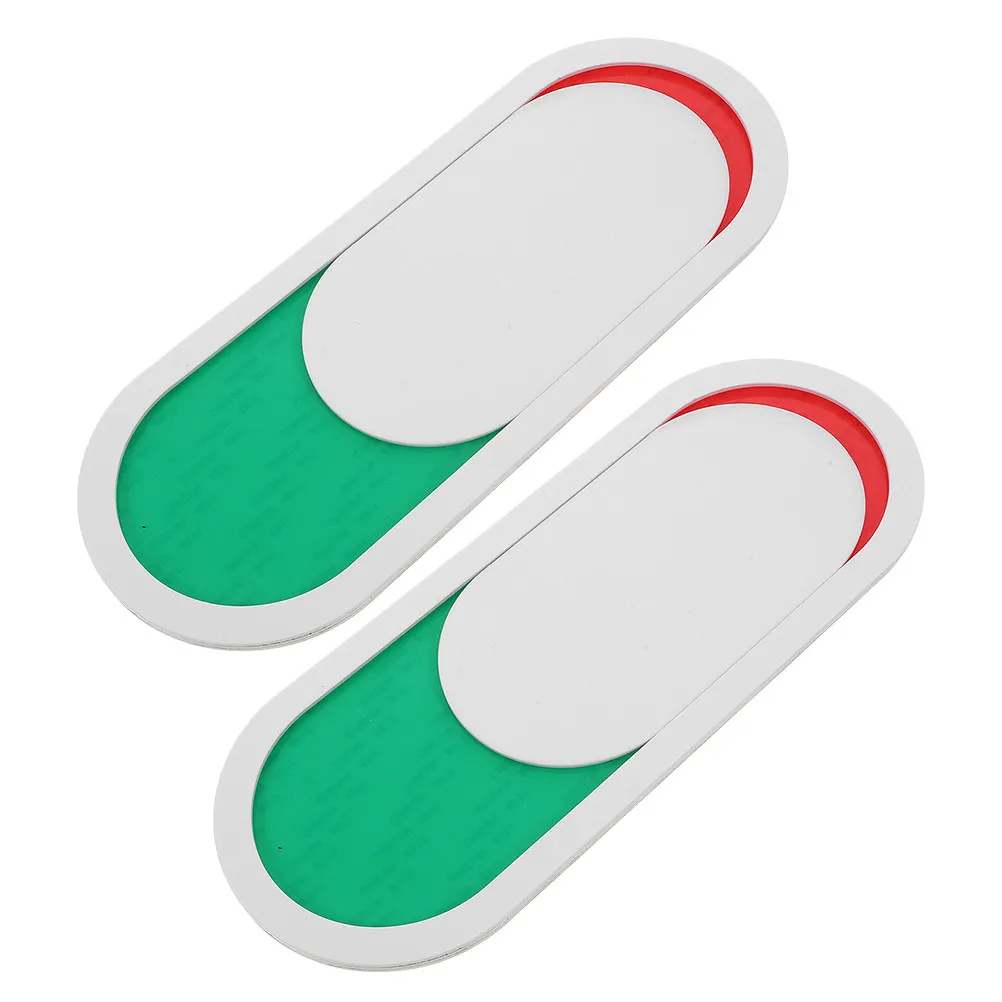 2Pcs Acrylic Red Green Slider Privacy Sign Do Not Disturb Available Indicator for Office Hotel School Restroom Conference Room
