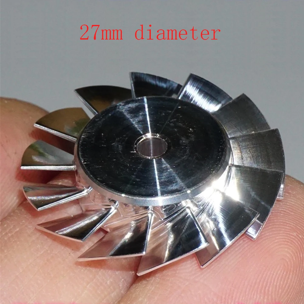 Imagem -05 - Diâmetro Iimpeller de Alumínio Cnc Usinagem Impulsor de Alta Precisão 100000 Impulsor de Lâmina do Motor do Ventilador de Alta Velocidade Rpm Unidades 27 mm de