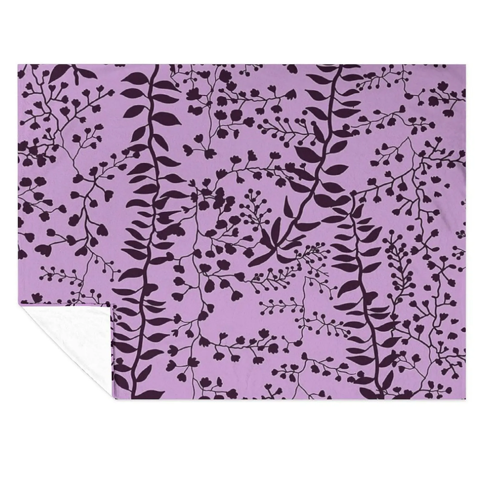 

Bella Swan Lavender Freesia Throw Blanket Cute Plaid Decorative Sofa Plaid Weighted Blankets