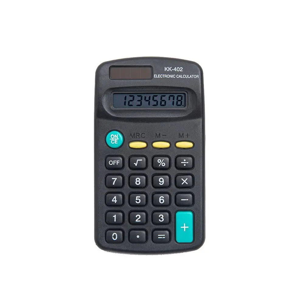 8-Digit Mini Pocket Calculator Silent Candy Color Standard Function Calculator Large LED Display 8-Digit Calculator