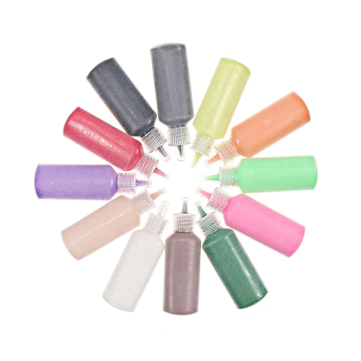

12 Pcs Colored Sand Material Colorful Painting Educational Kid's DIY Handmade Child