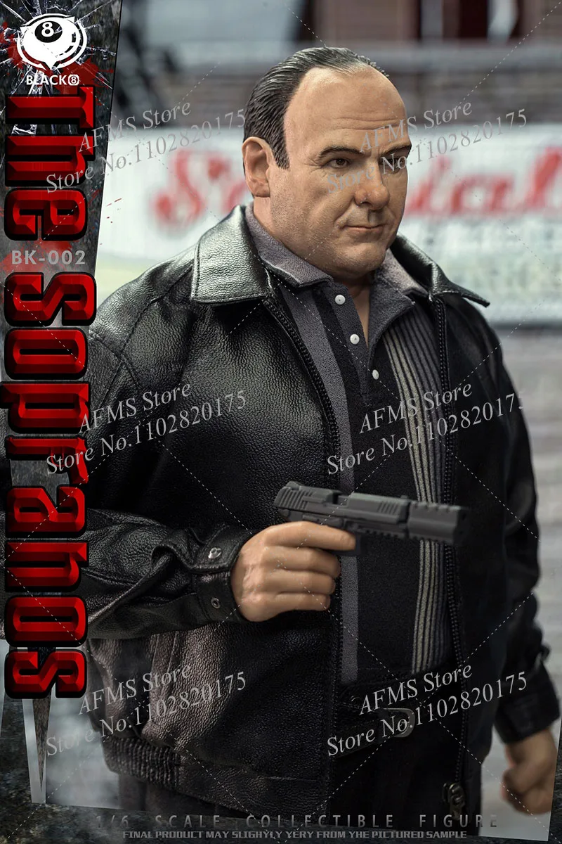 BLACK 8 STUDIO BK-002 Figurka kolekcjonerska w skali 1/6 Gangster Family Boss Pełny zestaw 12-calowy model figurki akcji mężczyzny żołnierza