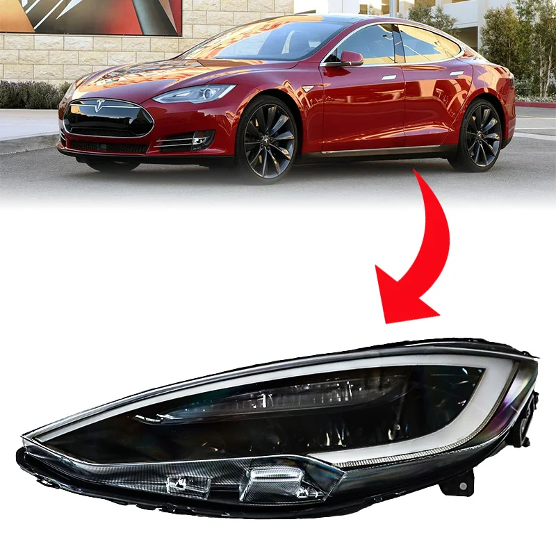 

For Model S Upgrade With Venom Blackened LED Headlights Modified Luxury Accessories2025