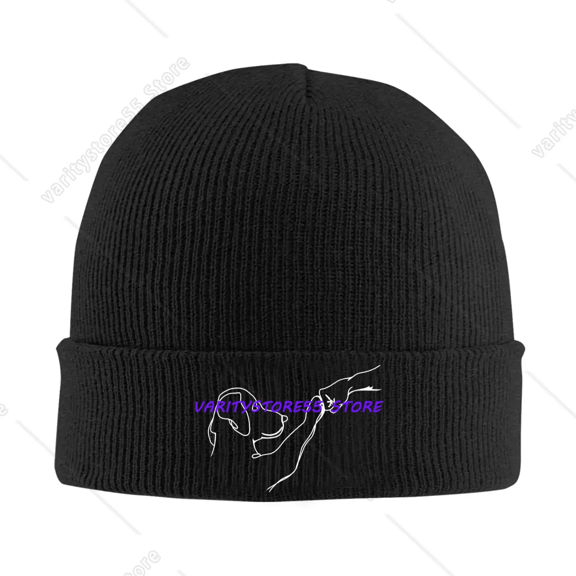 Dog  People Punch H Dog Man Friendship Bump Dog‘s Paw Bonnet Hats  Beanie Hats Spring Knitting Hat Street Men Women Elastic Cap
