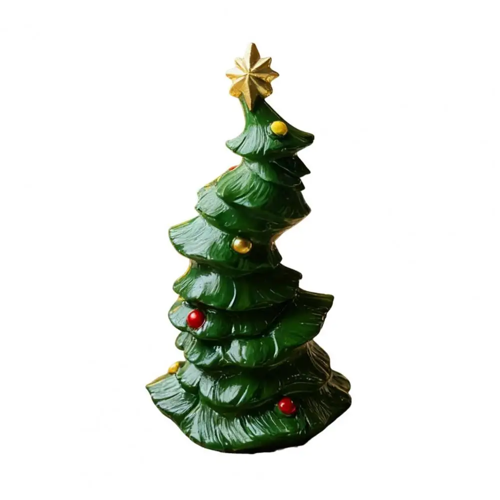 Christmas Tree Ornament Holiday Party Ornament Festive Snowman Resin Statue for Holiday Party Office Desktop Decoration Mini