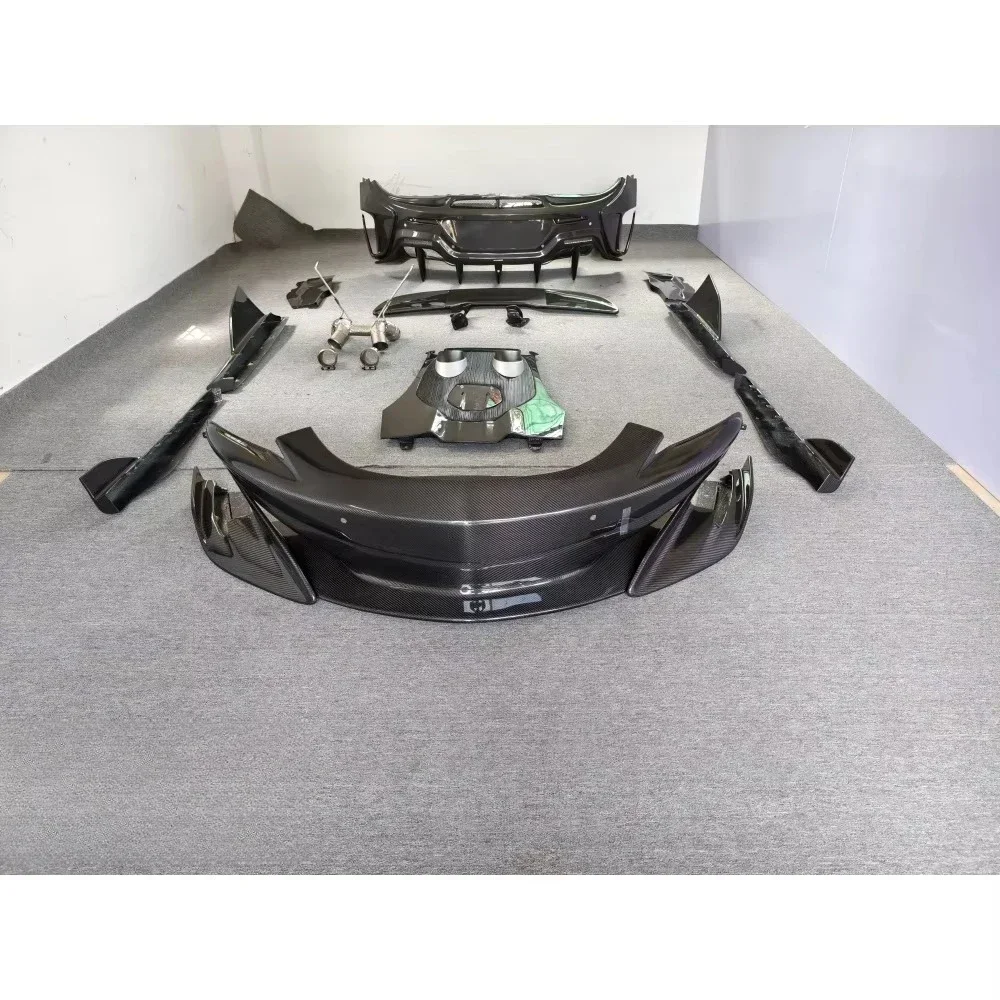 Hot-selling 600LT Style Dry Carbon Fiber Front and Rear Bumper Wing Body Kit for McLaren 540c 570s Convertible