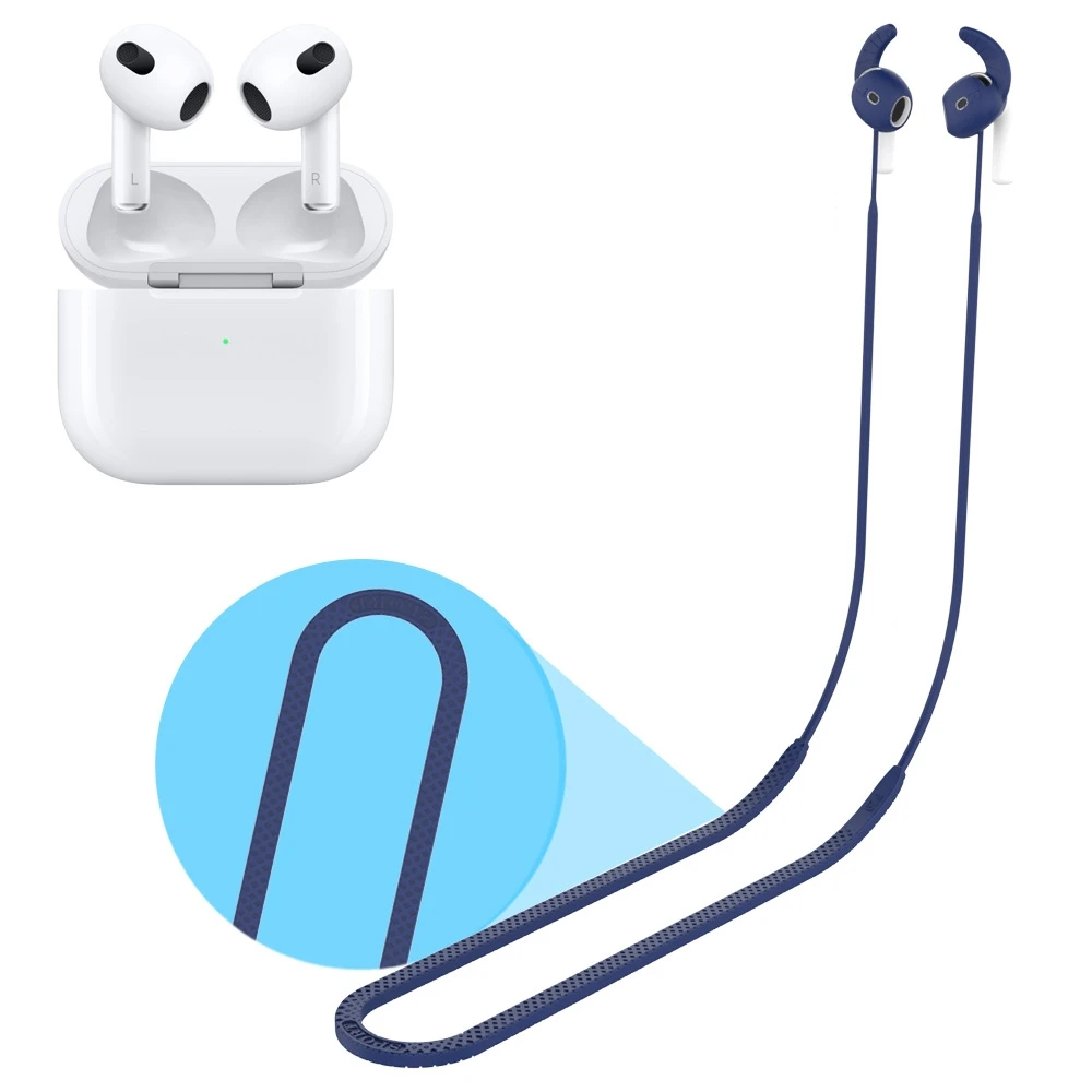 

Anti-Lost Earbuds Strap for Aripods 4 Headphone Holder Rope Cable Headset Silicone Neck String