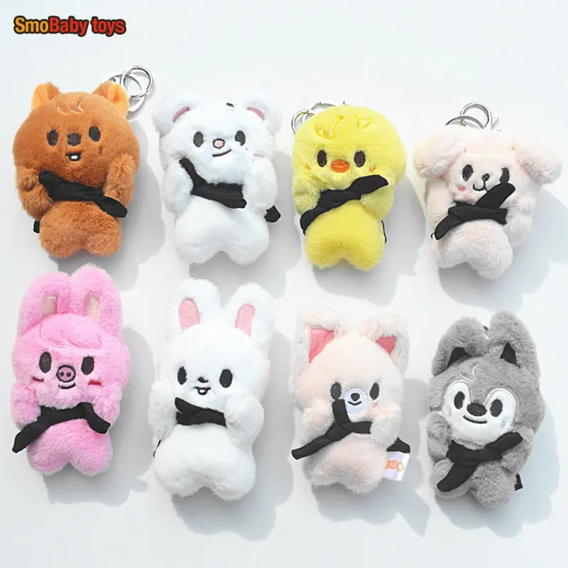 10cm Animal Plush Toy Doll Keychain Cute Soft Stuffed Dolls Plush Keychain Peripheral Collection Accompany Game Gift