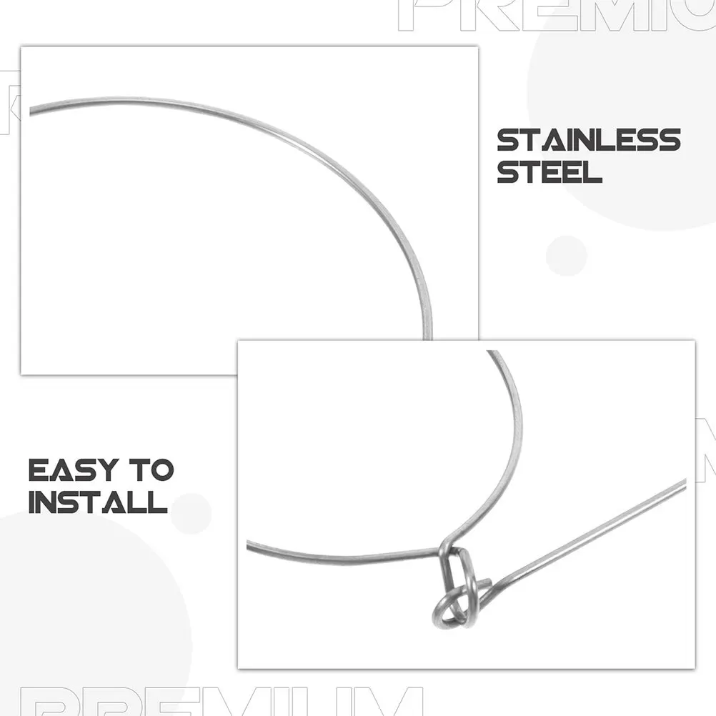 15 قطعة شماعات جرة ميسون خطاف أسلاك الفولاذ المقاوم للصدأ ل 70 مللي متر برطمانات تعليب الفم العادية تخزين المطبخ في الهواء الطلق #4