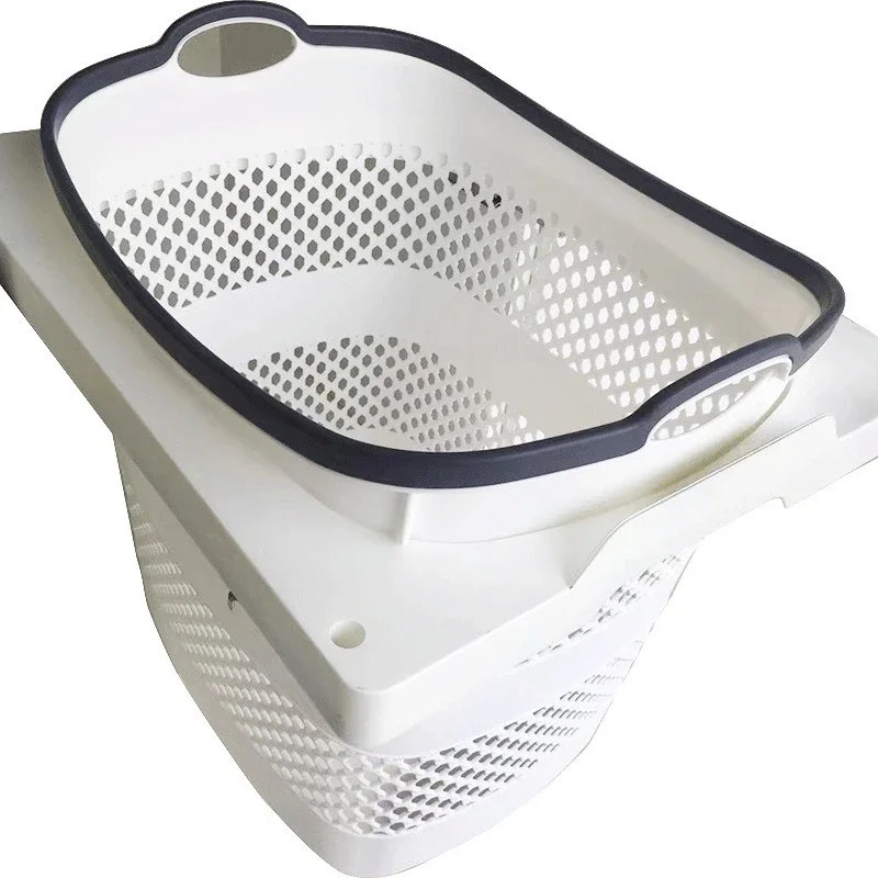 Family Bathroom Cabinet Storage Basket Dryer Top Handheld Clothing Basket
