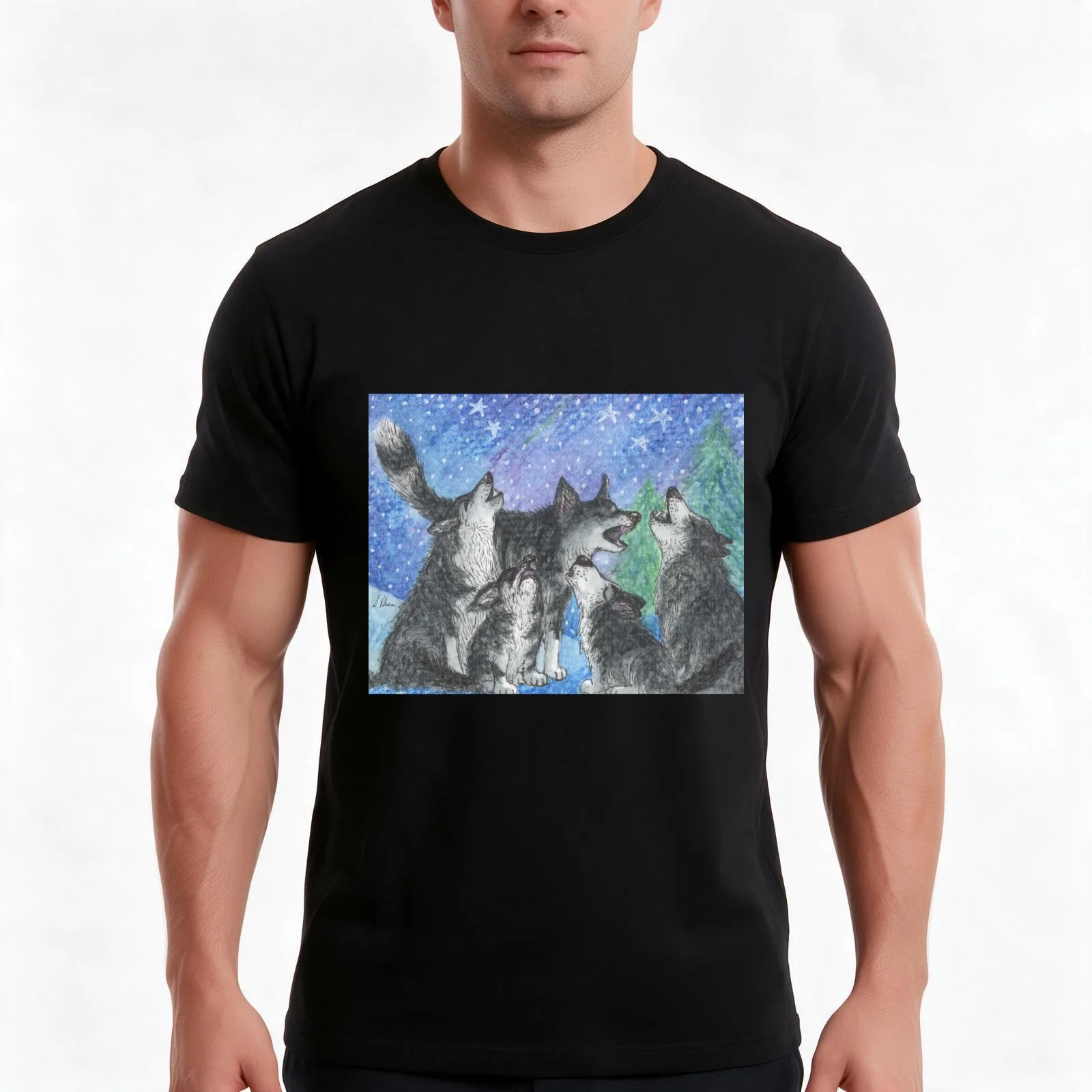 Huskies practice their carol singing and howling T-Shirt, Summer Casual Cotton Tee, Oversized Streetwear Tops, Unisex Men Women