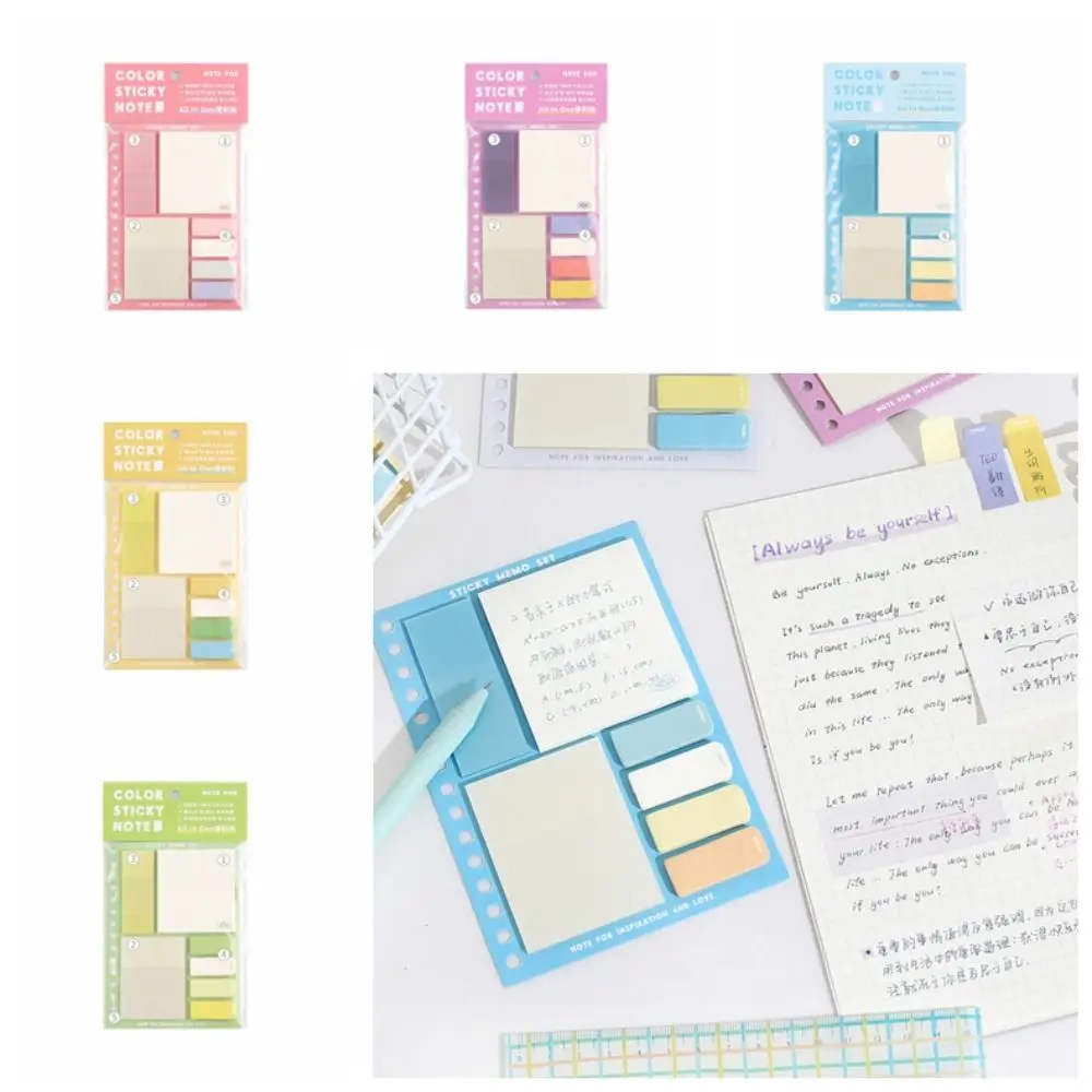 Sticky Notes Sticky Reminder, Study Sticky Note Set, Adhesive Note Tabs, Diário decorativo, Planner Sticker
