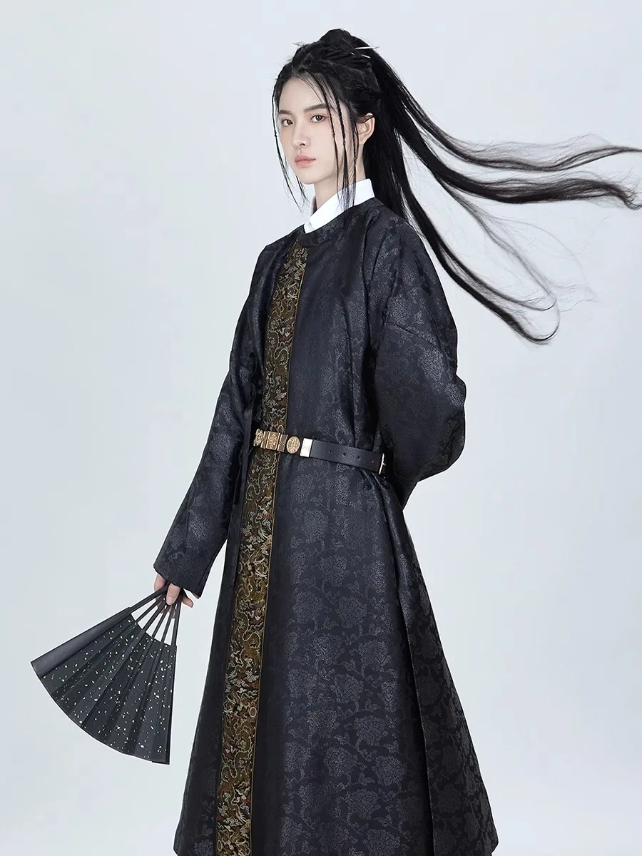 

Chinese Hanfu round-neck robe suit single outer robe men and women the same spring and summer