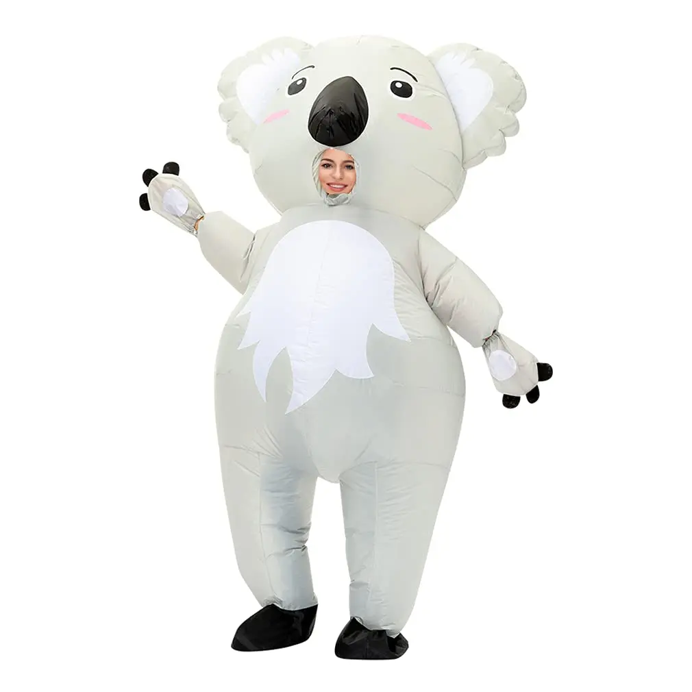 Koala Inflatable Costume Adult Funny Blow up Costume Fancy Dress Costume Cosplay Party Christmas Halloween Costume