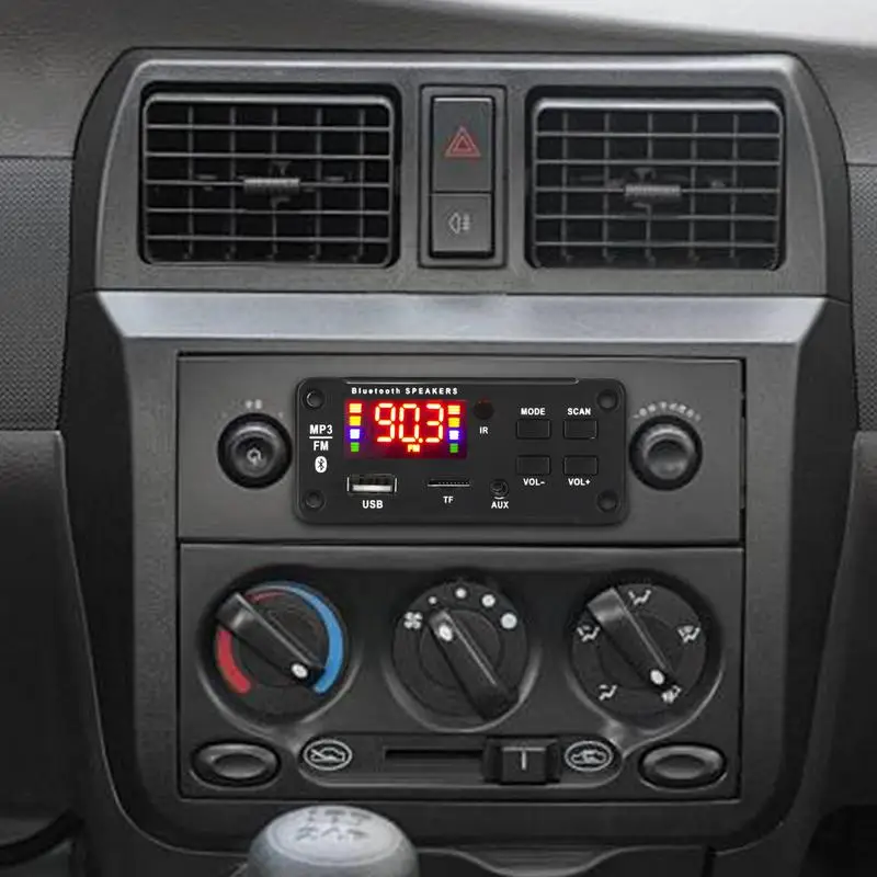 

12 В автомобильная плата декодирования Mp3 12 В модуль платы дистанционного декодирования ЖК-дисплей усилитель поддержка функции записи вызовов