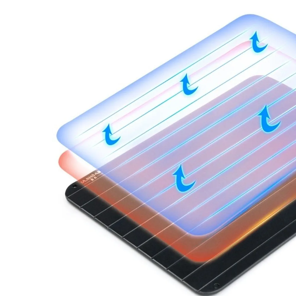 Kitchen Gadgets Thaw Frozen Food Fast Defrost Tray Aluminum Alloy 23*16.5cm Defrosting Board Quick Defrosting Plate Home Kitchen