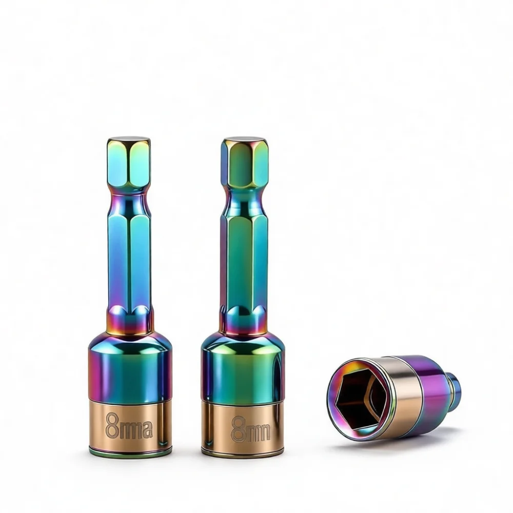 Strong Magnetic Drill Socket Nut Setter Power Tool Accessory Wear Resistant Hardened Steel Hex Shank Screw Driver Bit Tool