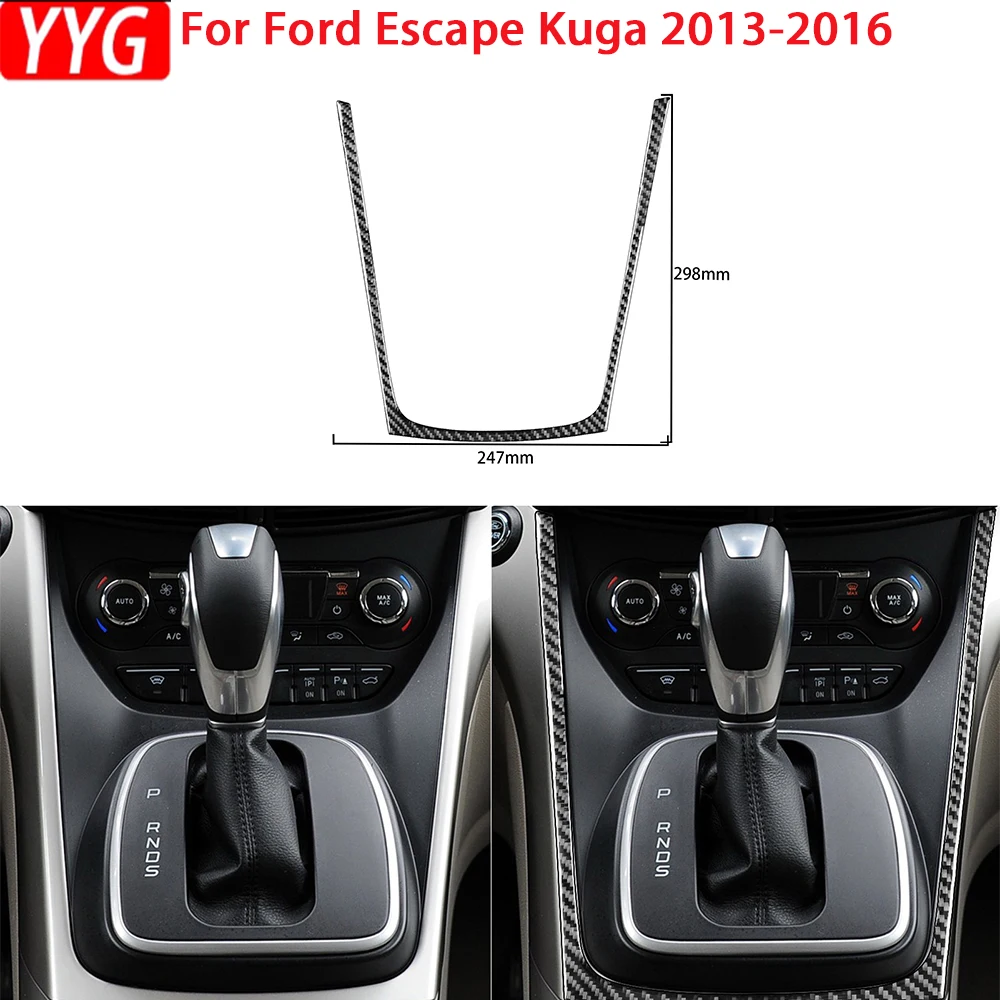 

Для Ford Kuga Escape 2013 -2016 Автомобильная наклейка из углеродного волокна внутренняя модификация центральная консоль переключение передач Панель фильмы