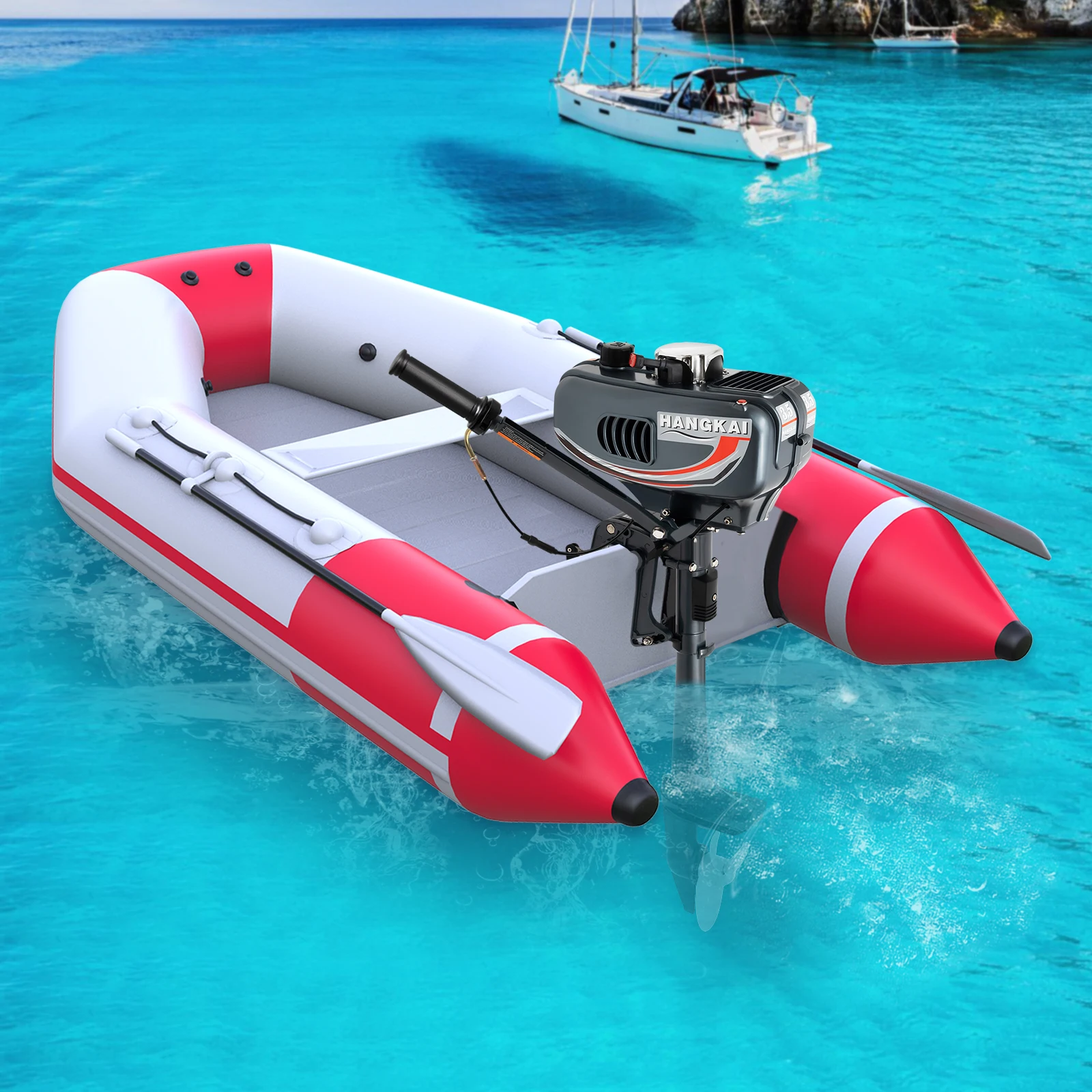 

Portable 3.5HP Gasoline Outboard Motor with Adjustable Tilt and Anti-Vortex Plate for Smooth and Safe Boating