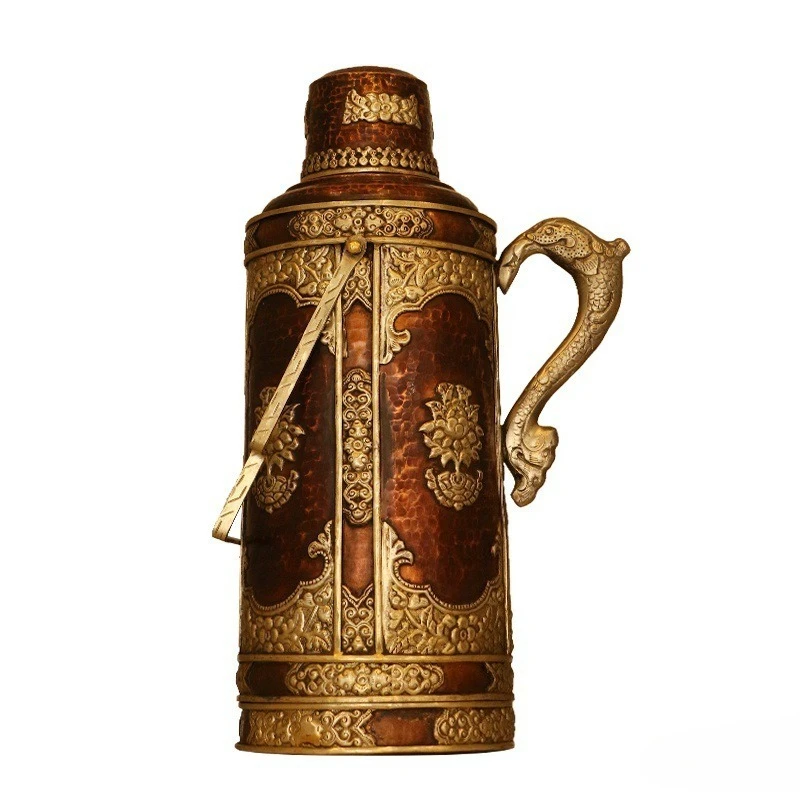 Tibetan ornaments Xizang characteristic handicrafts Nepalese handmade copper pot tea house decoration ornaments tea room
