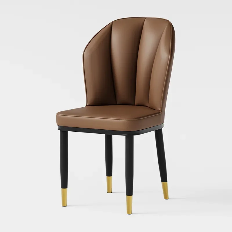 for Cream Style Dining Chair Simple Modern Dining Table Chairs Restaurant Soft Bag Chair Back Home Leisure Hotel Stool