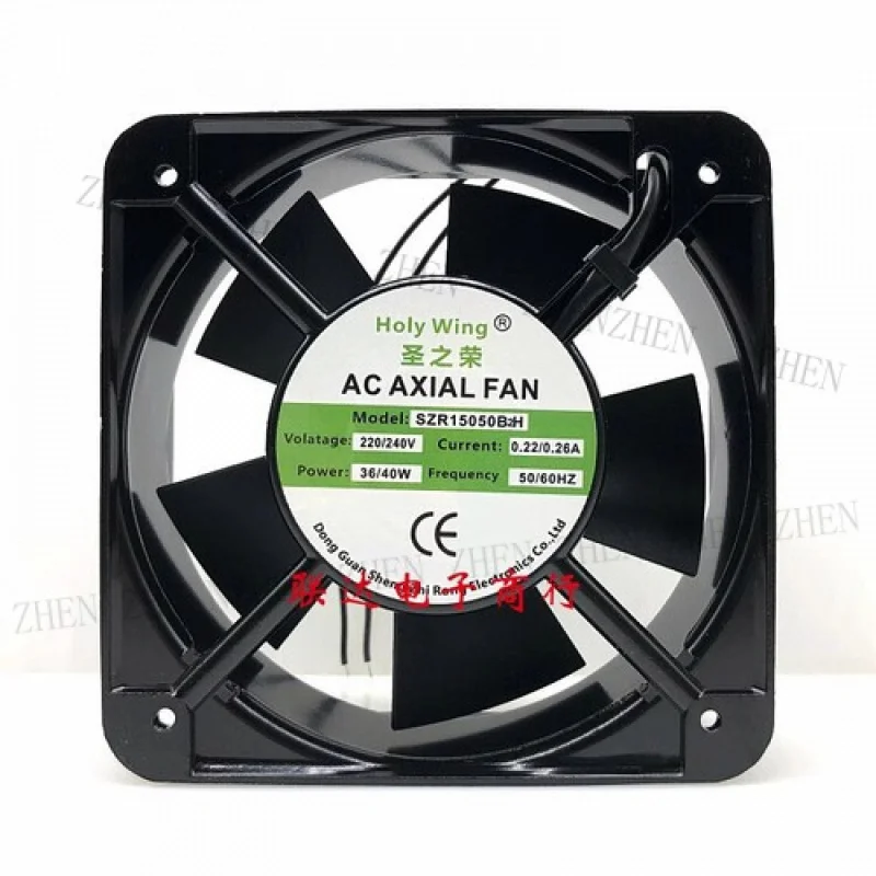 

Y ДЛЯ Holy Wing SZR15050B2H AC220V-240V 0.22-0.26A 36-40W 15CM Инверторный охлаждающий вентилятор