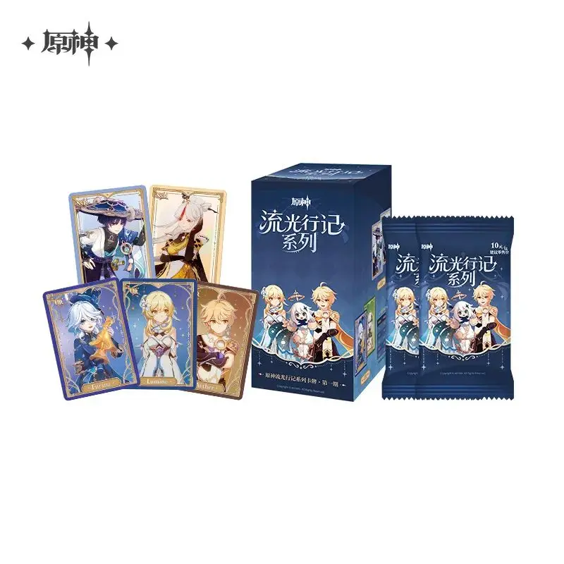 

miHoYo Official Game Genshin Impact Flowing Light Chronicles Series Collectible Card Anime Prop Accessories Cosplay Xmas Gifts