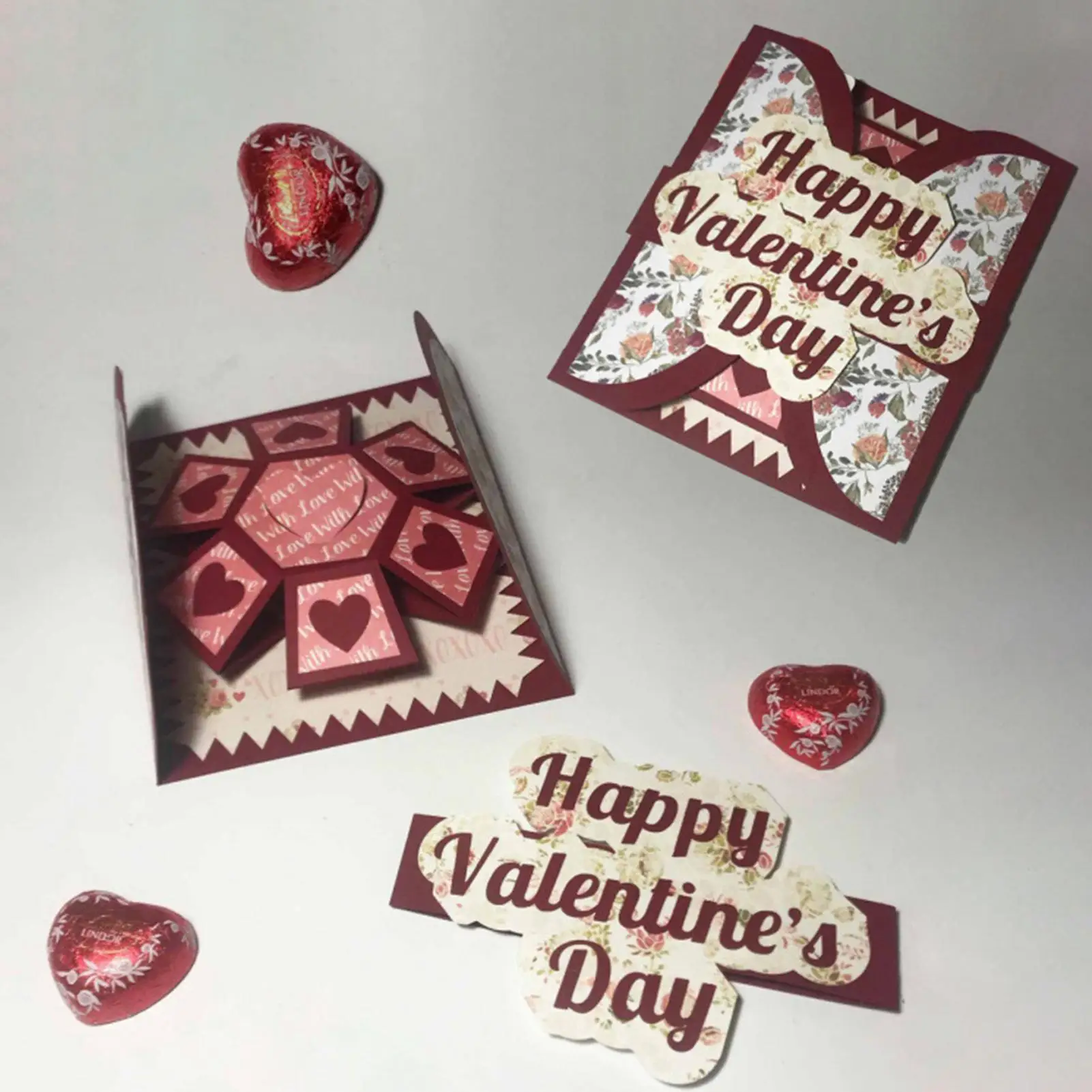 

Открытки на День Святого Валентина 3D Выдвижные товары для вечеринок Счастливые открытки любви для пары на день рождения День матери Свадьба Дом Путешествия Офис