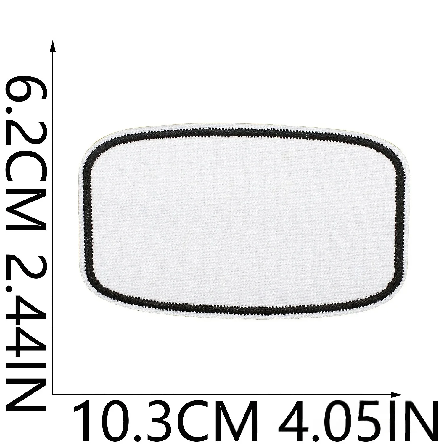 

White and Black Square/Circle/cuboid Heat Transfer Embroidery Cloth Sticker Edge Cloth DIY Sticker Clothes Ironing Bag Patch