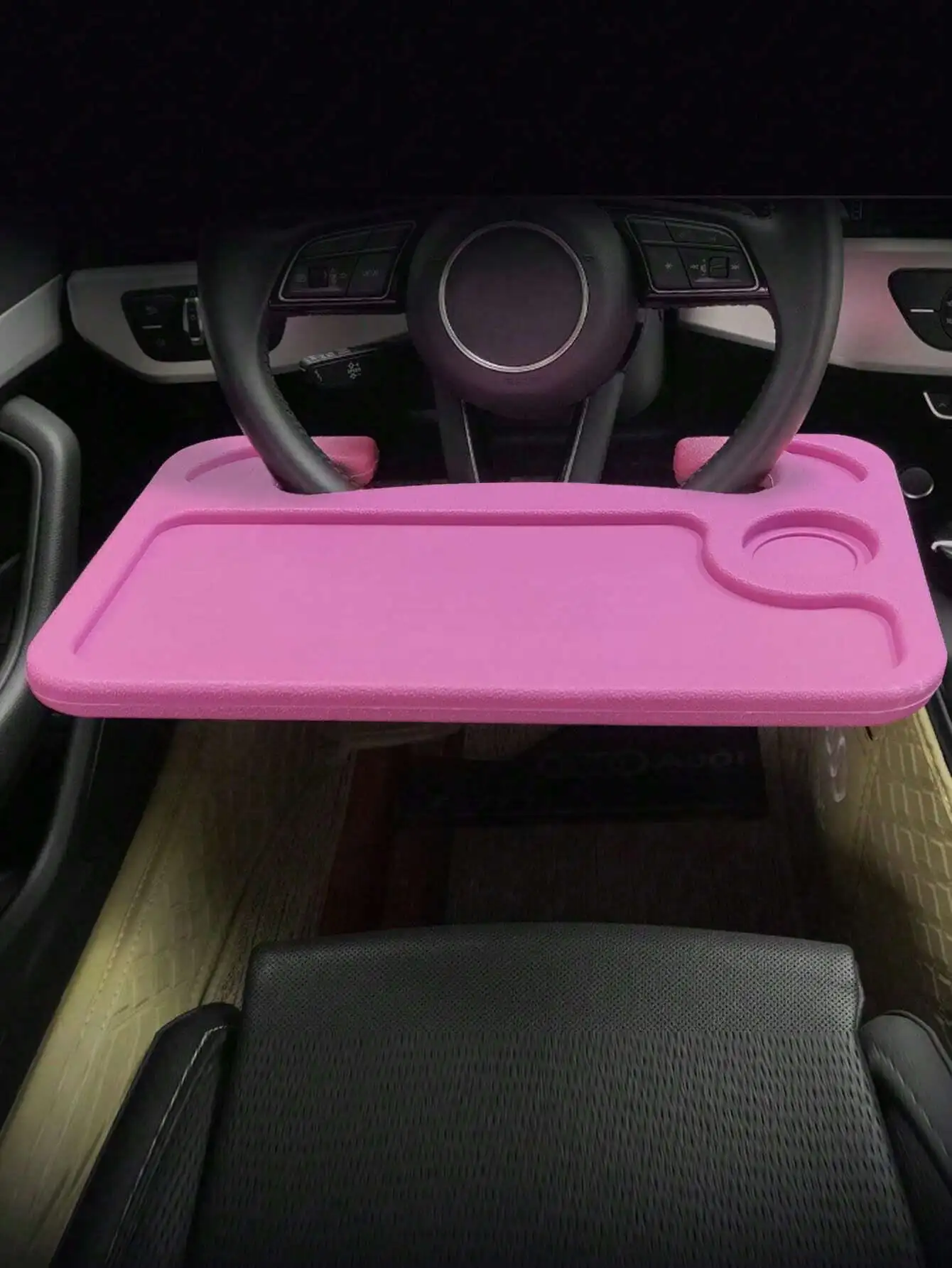 

Car Steering Wheel Tray/Tablet Holder - Multi-functional Desk for Laptop, Eating, Drinking