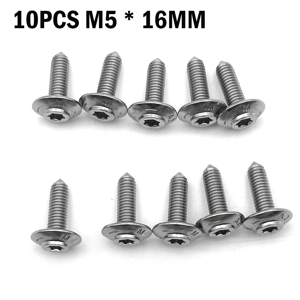 NONE Für BMW Motorrad Shell Edelstahl Schrauben R1200GS ADV R1250GS R1200RT S1000XR RR S1000R C600 C650GT R1250 F750GS F850GS 5