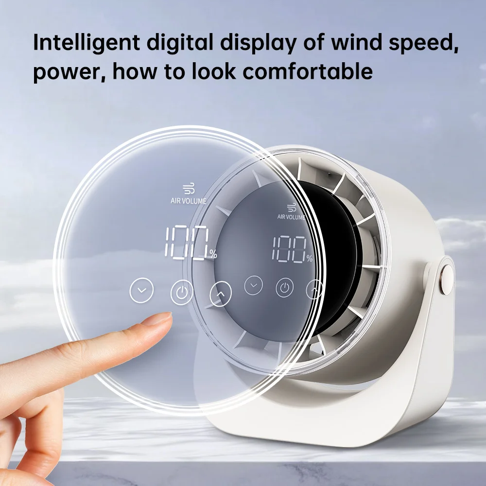 100 level desktop small fan, silent, strong wind, portable desktop dormitory office desktop fan, USB charging portable fan