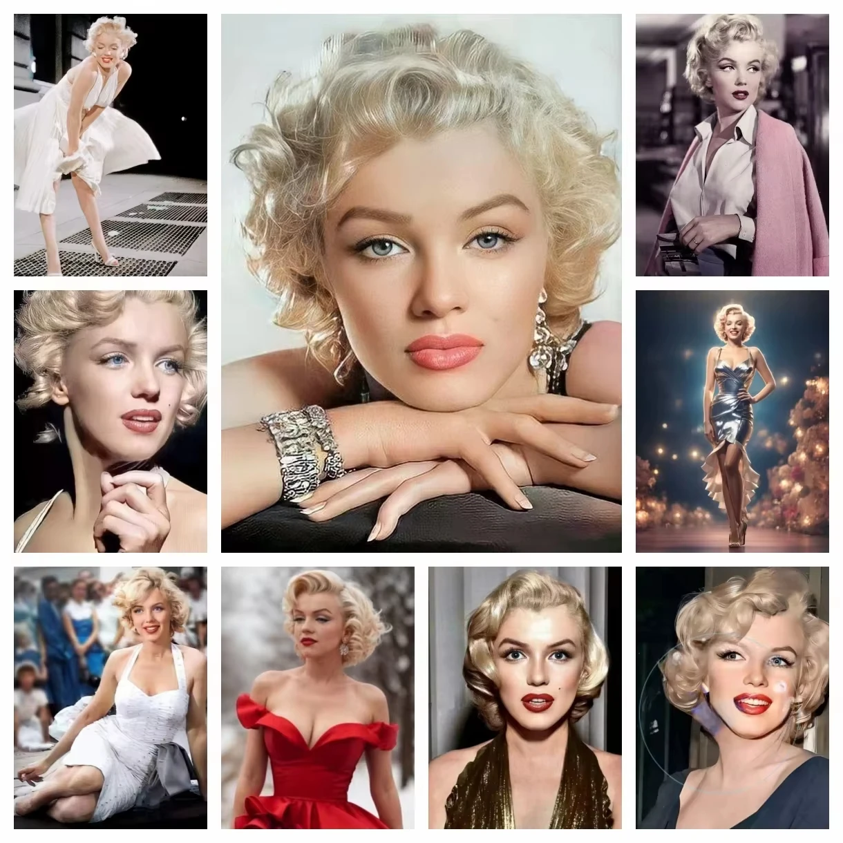 مارلين مونرو ستار 5D الماس طقم الطلاء DIY الحرفية الفن كامل جولة/مربع الحفر روما ديكور هدية للأصدقاء #1