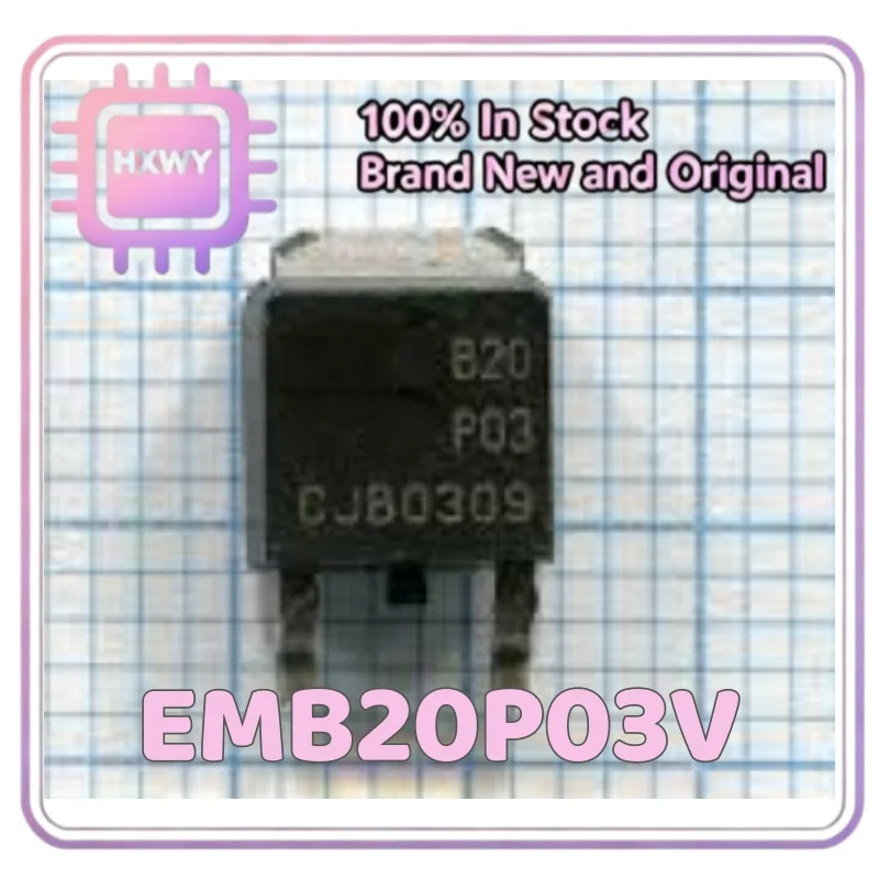 (10/50pieces) EMB20P03V B20P03 SOP-8 P-channel MOS Tube New Electronic Parts Fast Delivery High Quality In Stock