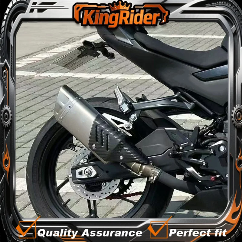 MT10 Universal Motorcycle Exhaust Muffler Escape Moto Modified Carbon Fiber Heat Shield Accessories For YAMAHA YZF R1M R7 R1