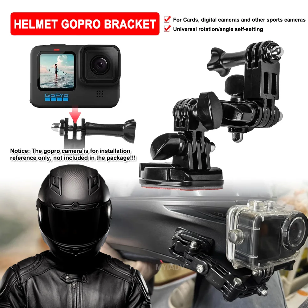 

Helmet Chin Camera Gopro Support Bracket Adjustable Motorcycle Sports Riding Recorder Mounting Holder For BMW For VOGE For Honda