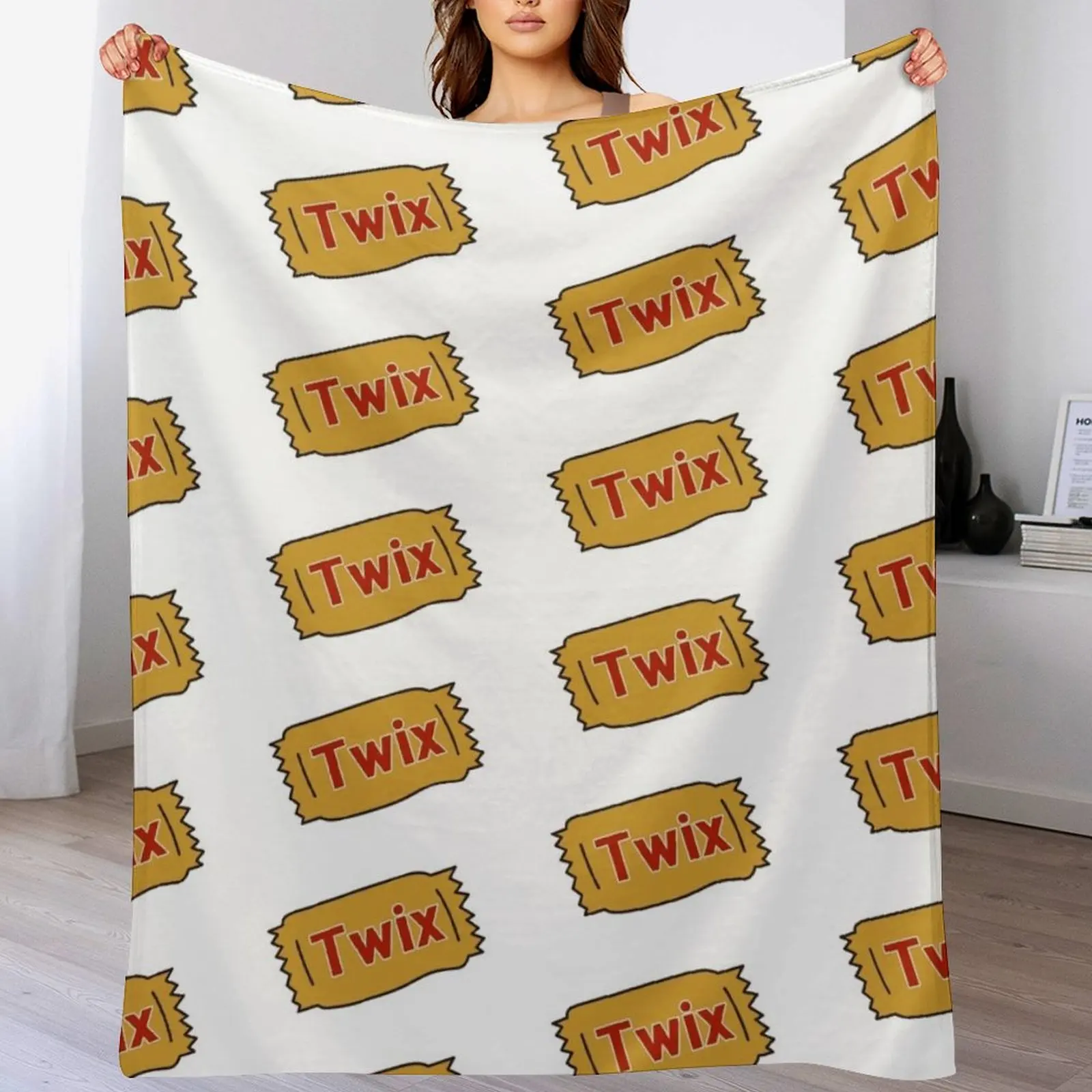

Twix Throw Blanket Modern Design Soft Blanket for Home Decor