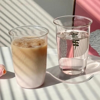Coffee Glass Cup Japanese Milk Coffee Mug Water Glass Transparent Water Drinking Cup Cocktail Juice Bar Glass Kitchen Decor