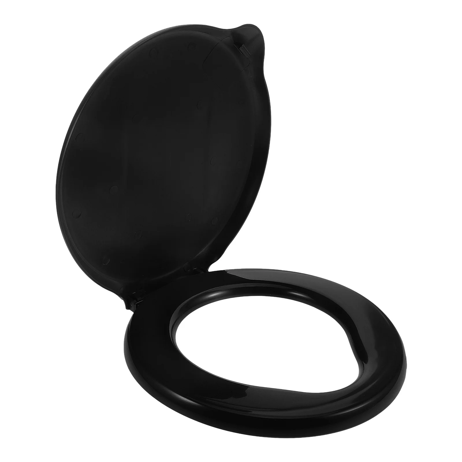 

Portable Camping Toilet Seat Black Compact Plastic for Hiking Rv Travel Outdoor Emergency Bucket Cover Camping Personal Products
