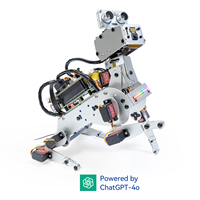 SunFounder PiDog Robot Dog Kit for Raspberry Pi 5/4/3B+/3B/Zero 2, ChatGPT-4o, FPV, App Control, Batteries Included (No RPI)）