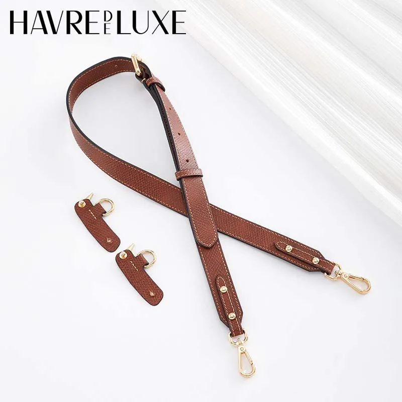 Leather Replacement Crossbody Bag Strap For Longchamp Small Bag Shoulder Strap Without Punching Modification Bag Accessories