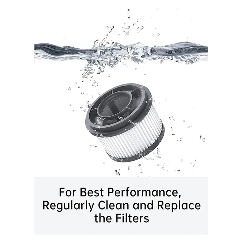 ABUD-2Set untuk Dreame T10 T20 T30 Penyedot Debu Tanpa Kabel Genggam Pengganti Filter Dapat Dicuci Filter Efisiensi Tinggi, 4
